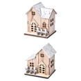 thumbnail image 1 of 2 Piezas de de Navidad, Casa , , Estatuilla, Regalos, Edificio LED, 1 of 3