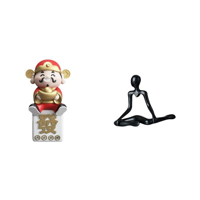 Figura del Dios de , figura de escritorio, escultura abstracta de dibujos animados, adorno de resina, estatua del pensador, regalo Feng Shui
