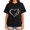 Black-16, variant on Heart Outline Breast Cancer Awareness Ribbon Graphic Short Sleeve T-Shirt for Women