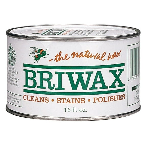 Briwax Furniture Wax Polish Original Clear 16 oz - Cleans, Stains & Polishes