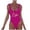 Purple, variant on Women's One Piece Swimsuit Scoop Back High Cut Womens Bathing Suits One Piece, Ladies Athletic Backless Swim Suit