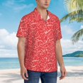 thumbnail image 3 of Fotbe Beef2 Camisa Hawaiana para Hombre Unisex – Camisa Casual de Verano con Botones de Manga Corta de Algodón y Lino,3X-Large, 3 of 7