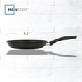 thumbnail image 3 of Mainstays 9.5" Non-Stick Aluminum Alloy Skillet Black Dishwasher Safe, 3 of 9