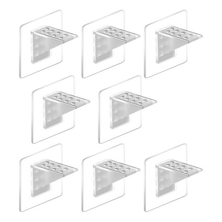 Invisible Cabinet Organizers Clip Adhesive Mounting Hardware For Shelving