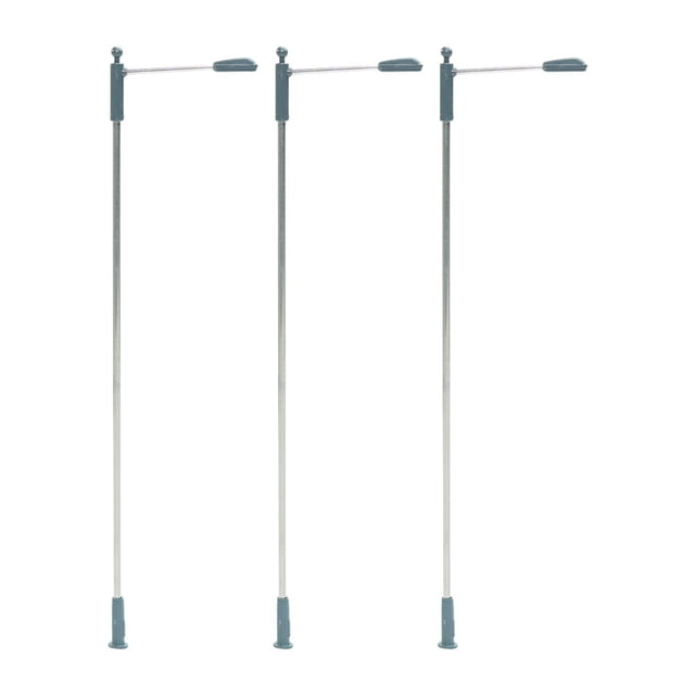 Blinkol 3 Pieces Model Train Railroad Light Lamppost for DIY Scene Sand Table Layout Style A