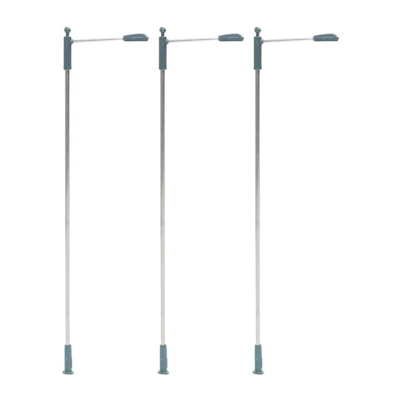 HILABEE 3 Pieces Model Train Railroad Light Lamppost for DIY Scene Sand Table Layout Style A