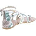 thumbnail image 3 of Anna Shoes Women's Strappy Buckle Accent Zip Heel Flat Sandal, 3 of 6