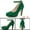 Green, variant on BLISSFUL STEP Women Round Toe Stiletto Heel Ankle Strap Pumps Red 8