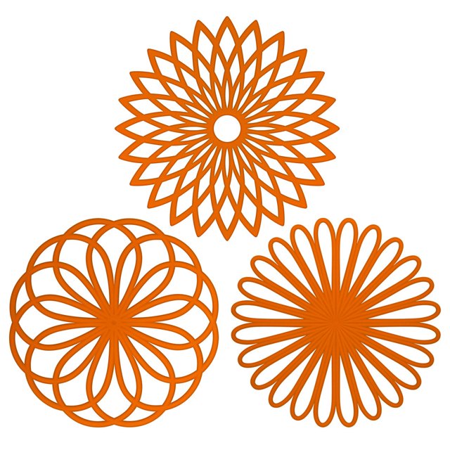 Agarraderas para cocina, salvamanteles de silicona, agarraderas, mantel de mesa, estera resistente al calor de flores multiusos