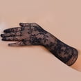 thumbnail image 6 of Gloves Fine Workmanship Bridal Gloves Lace With Finger for Wedding, 6 of 9