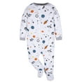 thumbnail image 6 of Gerber Baby Boy Sleep 'n Play Footed Pajamas, 4-Pack, 6 of 11