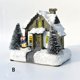 thumbnail image 2 of Adorno navideño brillante Figuras de casa con escena de nieve de resina colorida, 2 of 5