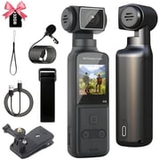 4K Action Camera with 270° Rotating Lens, Live Camcorder for Vlogging, Portable Pocket Camera for Outdoor Cycling, USB Rechargeable, 1.33" CMOS Sensor, Perfect Gift for Valentine's Day
