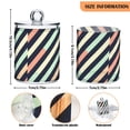 thumbnail image 5 of Yayeee 2 Pack Qtip Holder Bathroom Cotton Swab Canister with Lid Clear Dispenser Set, Isometric Green, 5 of 6
