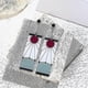thumbnail image 5 of 925 Sterling Silver Tanjiro Earrings,anime Demon Slayer Cosplay Tanjiro Black Earrings Ear Clip Kimetsu No Yaiba Hanafuda Halloween For Men Women Earr, 5 of 5