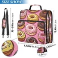 thumbnail image 2 of FORMRS Zipper Binder with Shoulder Strap 2-inch Ring 500 Sheet Capacity File Bag, Cute Doughnuts Pattern, 2 of 5