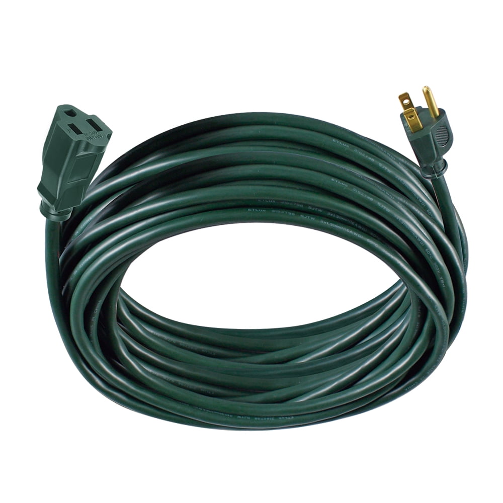 Hyper Tough 50FT 16AWG 3 Prong Green Single Outlet Outdoor