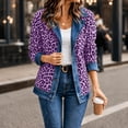 thumbnail image 2 of Leopard Print Denim Jacket For Long Sleeve Casual Button Up Coat With Relaxed Fit For Autumn Streetwear Outerwear, 2 of 8