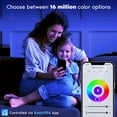 thumbnail image 6 of Luxrite 6 inch Smart LED Recessed Lighting, RGBW Color Changing, WiFi App and Voice Control, Alexa and Google Home 6-Pack, 6 of 7
