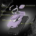 thumbnail image 4 of Case for iPhone 17 6.3-inch, Built In Slide Camera Cover & Rotatable Kickstand Sliding Ring Heavy Duty ShockProof Protective Case for iPhone 17,Purple,For iPhone 17, 4 of 10