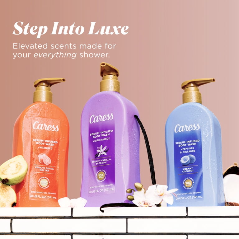 Caress Creamy Vanilla Blossom Serum-Infused Body Wash, 20 oz photo 8