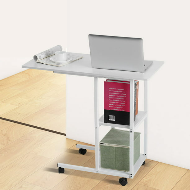 Ylshrf Movable Laptop Desk Cart On, Movable Computer Desk With Wheels