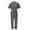 Gray, variant on Coveralls Workwear Men Short Sleeve Coveralls (Hunter Green, 4X-Large Tall)