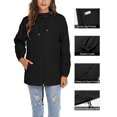 thumbnail image 7 of Avoogue Womens Waterproof Rain Jacket Lightweight Outdoor Active Windbreaker Breathable Hooded Rain Coat, 7 of 7