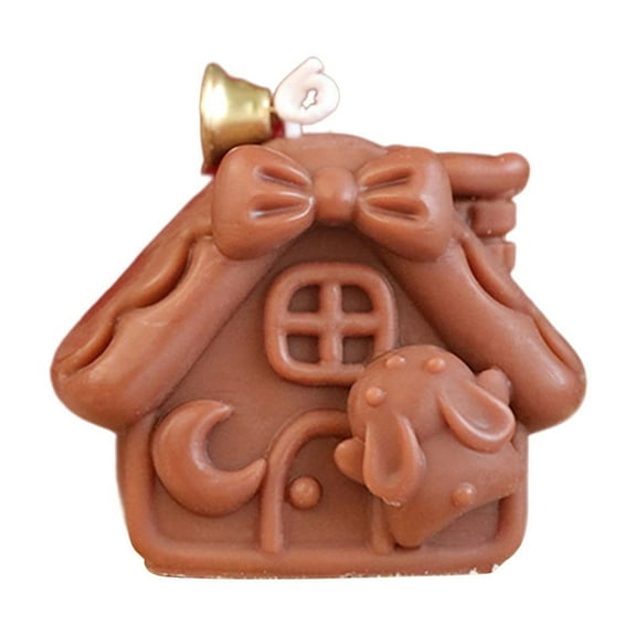 dajkiuy Christmas House Shaped Candles, Xmas Wax Scented Candles, for Christmas Holiday Table Decoration