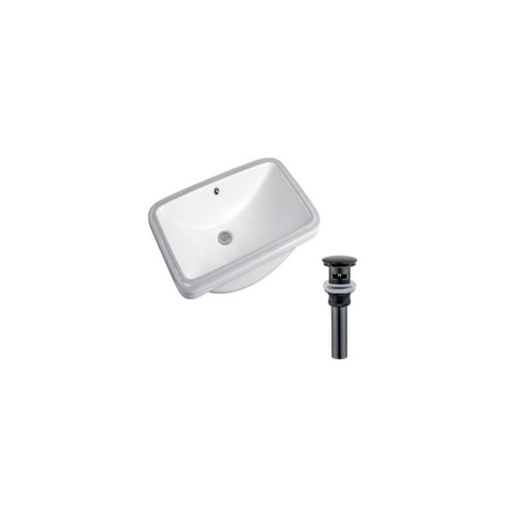 DROP Bath and Kitchen DR091198 Undermount Bathroom Sink Set
