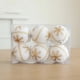thumbnail image 3 of Bolas blancas con estampado de alce y copo de nieve para Navidad, 6 piezas, 6cm, colgante para árbol de Navidad, bolas de espuma para el hogar, regalos de Año Nuevo, 3 of 4