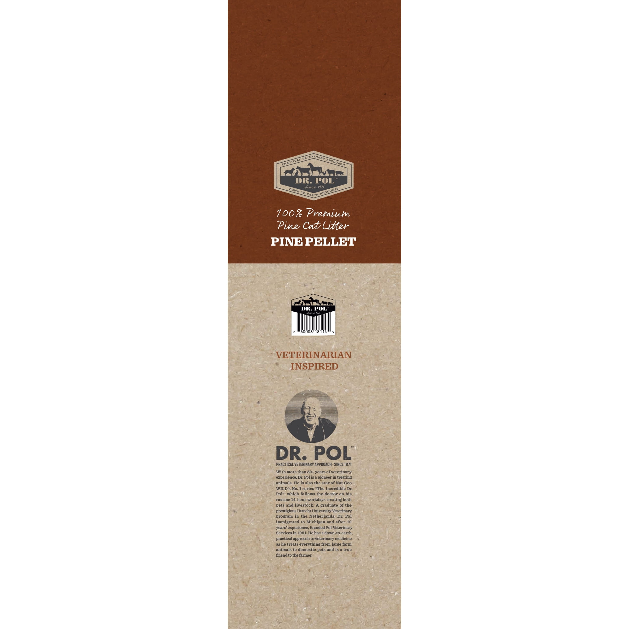 Dr. Pol Pine Pellet Cat Litter - 40lb Bag