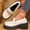 Beige, variant on Women’s Patent Leather Horsebit Platform Loafers, Work Women Shoes Heels​ for Office Wear, Business Meetings, and Daily Commute