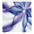 thumbnail image 3 of Ambesonne Abstract Shower Curtain, Geometric Flowers, 69"Wx75"L, Purple White and Blue, 3 of 5