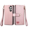 thumbnail image 5 of Case for Samsung A25 5G Wallet Leather Case Love Zipper Lanyard, 5 of 5