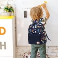 thumbnail image 4 of Mygreen Smooth SBS Kindergarten School Bag with Chest Strap, Truck Design, Blue, 4 of 7