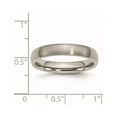 thumbnail image 6 of Chisel Titanium Brushed 4mm Half Round Band, 6 of 7