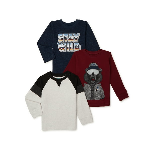 Garanimals Baby and Toddler Boy LongSleeve Thermal TShirt Multipack