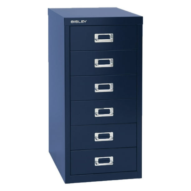 Bisley Steel 6Drawer Under the Desk Multidrawer Storage