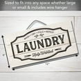 thumbnail image 4 of CounterArt "Laundry Help Wanted" Slatted Pallet Wood Wall Sign 12" by 6", 4 of 7