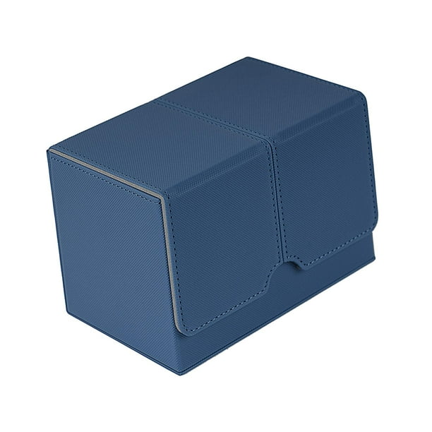 Estuche para barajas de cartas coleccionables, funda protectora para guardar cartas, estuche para cartas coleccionables TCG Azul