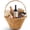 Natural, variant on Best Choice Products Handwoven Large Mother's Day Gift Basket, 20 inch Basket Basket w/Collapsible Handle - White