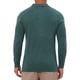 thumbnail image 3 of Camisa de polo de punto de negocios de color sólido de manga larga para hombre L Verde Oscuro, 3 of 6