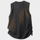 thumbnail image 3 of Ceisia Men's Relaxed Fit Vintage Washed Tie-Dye Sleeveless Tank Top Mini V-Neck Casual Shirt Black XXL Gifts, 3 of 4