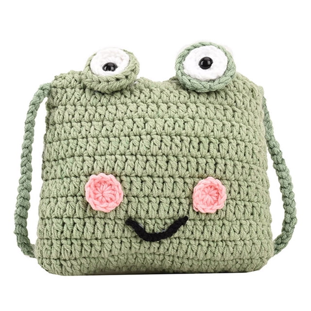 Gestrickte Umhängetasche Bolso cruzado hecho a mano bonito para mujer, Bolso de hombro cuadrado, regalos para niñas para teléfono
