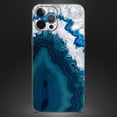 thumbnail image 4 of DesignSkinz Bright Blue Agate Slice Full-Body Skin Decal Wrap Cover for iPhone 12 Pro, 4 of 9