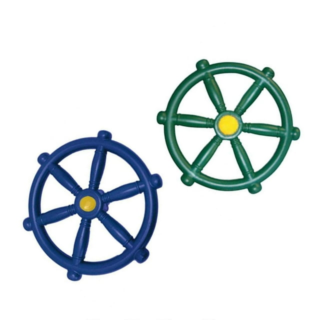 Rueda de Barco Pirata Portátil de 2 Piezas para Columpio, Aire Libre, azul Zulema juguetes volante