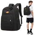 thumbnail image 2 of 22L Black Backpack For School College And Travel Waterproof bag Travel Backpack Laptop Backpack Hiking Backpack Lightweight Durable Polyester Bookbag, 2 of 9