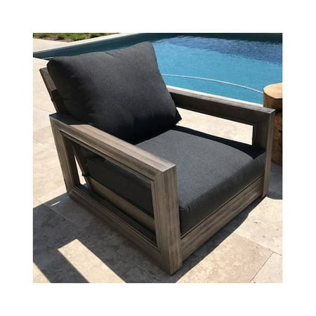 Brayden Studio Constance Teak Outdoor Patio Furniture Club Chair Brayden Studio Constance Teak Outdoor Patio Furniture Club Chair With Cushions