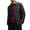 (NEW32)Black, variant on Thousandth Men's Vintage Bomber Jacket Casual Faux Leather Button Up Outerwear Coat Loose Fit Baseball Jacket for Fall Daily Wear